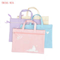 Portable File Bag B4 Double Student Large Capacity Multi-layer Canvas Women's Simple Portable Document Bag698