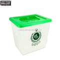 Customized PP Plastic 40L/60L/100L Recyclable Standard Packing Voting Boxes for Pakistan President Election Ballot Box