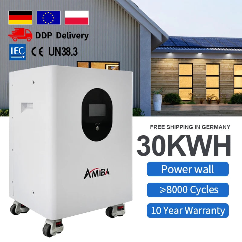 Best Wall Mounted Battery Lithium 48v 200ah Powerwall 10kWh 15kwh 30kwh Lifepo4 Battery 51.2v Solar Energy Storage Batteries