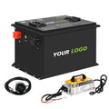 6000+ Cycles 72V 105Ah Golf Cart Lithium Battery Built-in Smart 250A BMS with Touch Monitor and 28-Amp Charger APP Supported