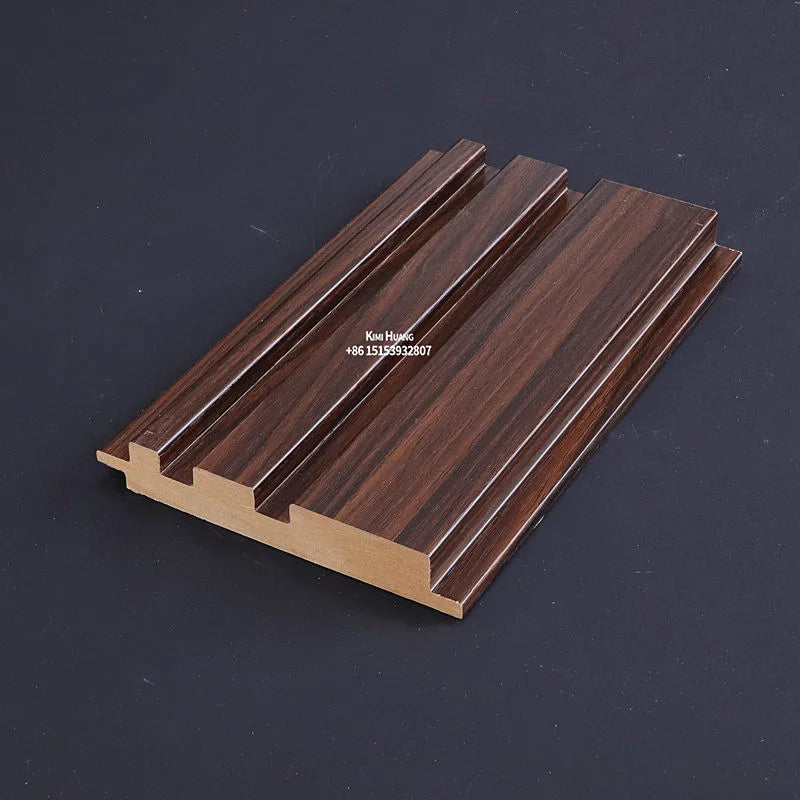 Customized Hot Sale Grooved Wall Panel Vinyl Film Wooden Wall Board Decorative Interior Custom Wall Panel Decor