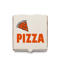 Personalised White Corrugated Pizza Box Open Air with Logo Good Quality Available in Small Medium Large Sizes Embossed Printing