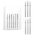6 Pcs Nail Drill Bits Set Cuticle Drill Bit 3/32 Diamond Carbide Cuticle Remover Drill Bits for Nails Professional Cuticle