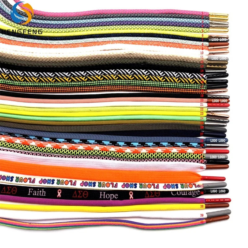 Custom Logo Luxury Round Rope Drawcord Reflective Yarn for Clothing Bags Shoes Use Eco-Friendly High Tenacity Customized Tips