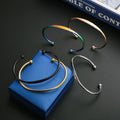 Custom Open Bracelet Personality Stainless Steel Type C Bangle for Women Show Your Charm Valentines Day Gift Bracelet