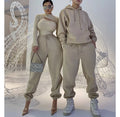2025 Men Clothing Custom logo Two Piece Hoodie Set Wholesale Men's Sets Long Fitness Joggers Pants Hoodies Set