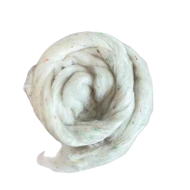 Nep Yarn Fiber Tops Color Eco-Friendly Flame Retardant Spinning Nylon 6 Dope Dyed Color Polyester Acrylic Viscose Wool