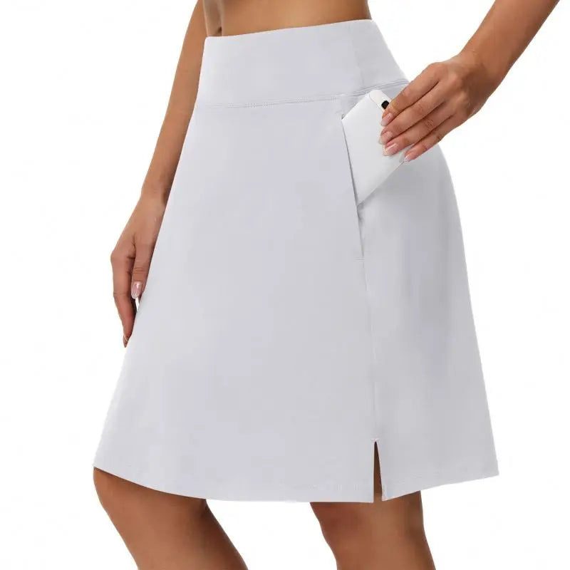 Medium and Long Sports Tennis Skirts Culottes Two Yoga Fitness Anti-run Dry Women Golf Short Skirt