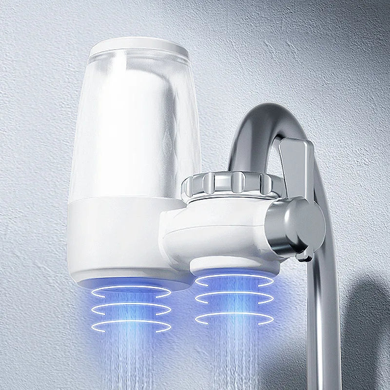 Hot Selling Manual Cylinder Faucet-Mounted Water Purifier Ceramic Activated Carbon Filters High Efficiency Kitchen Tap Household