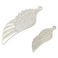 Stainless Steel Angel Wing Spacer Charms Pendants for Crafting Jewelry Making DIY Findings