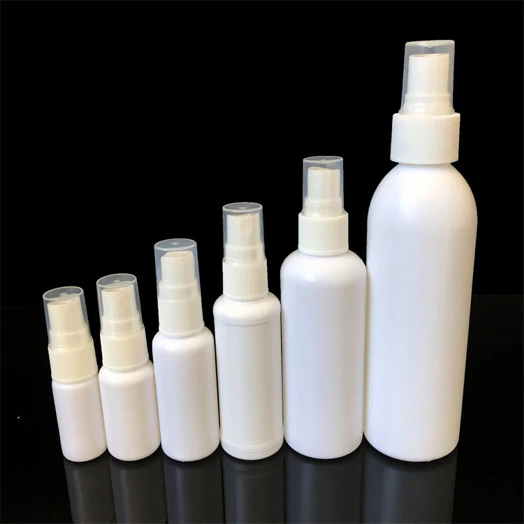 Factory Made 5ml 10ml 15ml 20ml 30ml 50ml 60ml 80ml 100ml 150ml 200ml White Hdpe Plastic Spray Bottle