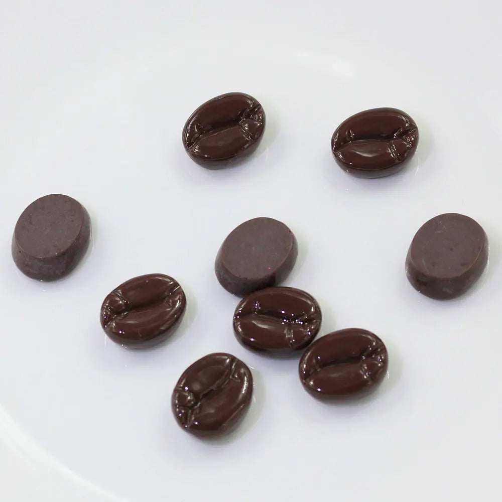 3D Coffee Bean Mini Resin Cabochon DIY Craft Decor Cafe Artificial Decoration Slime Fillers Toys for Kids