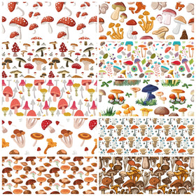 Hot Selling Mushroom Printed Pattern Thickness: 0.5mm TPU Jelly Vinyl Fabric Can Be Used to Make Craft Bag
