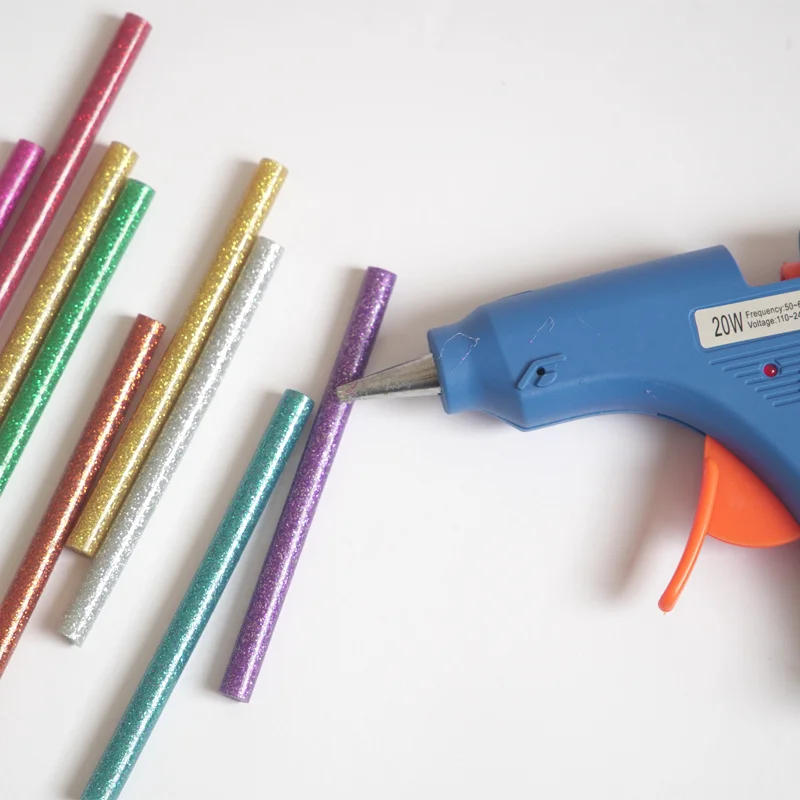 Fast Dispatch Mini Color  Hot Melt Glue Stick for Glue Gun With No VOC and Environment Friendly School DIYMini Hot Glue Sticks