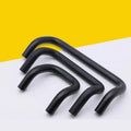 Round Small Handle U-shaped Handle Aluminum Alloy Double Folded Corner Curved Cabinet Door Home Drawer Round Rod Handle