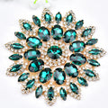 11cm Flower Rhinestone Applique Crystal Patch Sew on Rhinestone Appliques for Bags and Jewelry Accessories