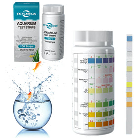7in1 Aquarium Test Kit Strips for Freshwater and Saltwater Fish Tank Pond