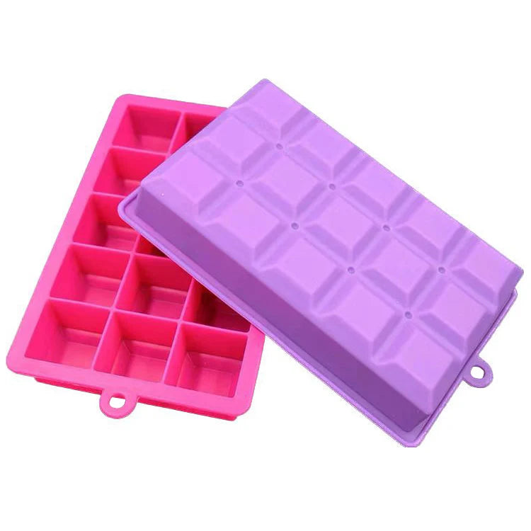 Wholesale Custom Reusable 15 Cavity Non-stick Silicone Ice Cube Tray Mold Silicon Ice Cube Maker