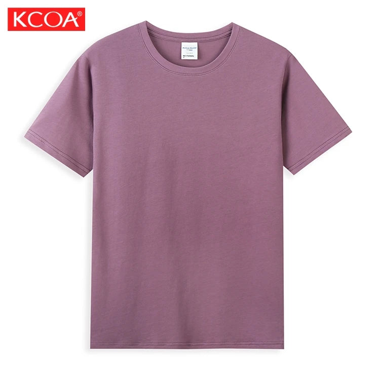 Wholesale Round Neck Solid Plain Printed Summer Custom T Shirt