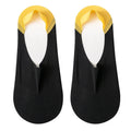 2 Color Splicing New Design Men's Summer Breathable Anti-odor ultra Thin Invisible Socks Cooling Ice Silk Non slip No Show Socks