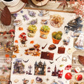 3pcs/pack Sticker Pack Time and Age Notes Series Nostalgic Handbook Material Stickers