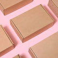 Eco Friendly Custom Logo Printed Unique Corrugated Folding Clothes Shipping Box Mailer Corrugated Kraft Paper Packaging Boxes