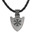 Stainless Steel Norse Viking Rune Symbol Odin Viking's Vegvisir Necklace