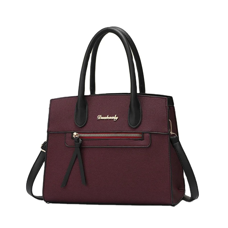 Large Capacity Shoulder Handbags for Women New Design Fashion Tassels Decorated Letters