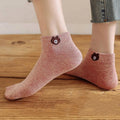 Wholesale Customized Packaging Popular Socks for Women Japanese Style Bear Boat Socks Short Trendy Thin Invisible Women Socks
