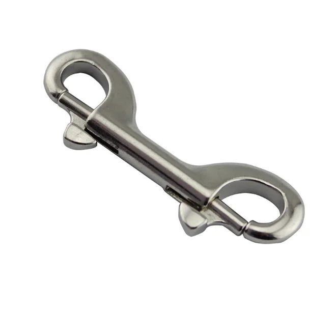 70mm 100mm 116mm Zinc Alloy Double Dog Buckle Metal Pet Hanging Hooks for Luggage