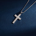 Wholesale Pendant Jewelry Rhodium Plated Cubic Zirconia Cross God Retro Pendant 925 Sterling Silver Fine Jewelry Pendant