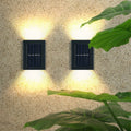 Outdoor IP65 Waterproof Solar Light Garden Fence External Atmosphere Decorative LED Wall Lamp