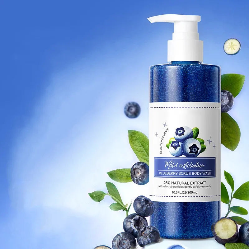 Wholesale Private Label Natural Organic Daily Body Wash Fruit Extract Moisturizing Clean Exfoliating Skin Scrub Shower Gel