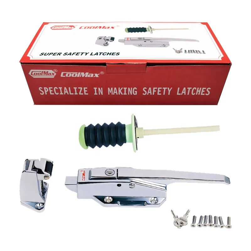 High Security Zinc Alloy Stainless Steel Coolmax CM-1178-L/P/LS/PS Cam-Lift Plane Safety Latch for Cold Room Doors