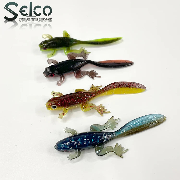 Selco Hot Selling Pvc 3.8G Swim Bait Soft Plastic Worm Crappie Fishing Lures 8Cm Soft Bait