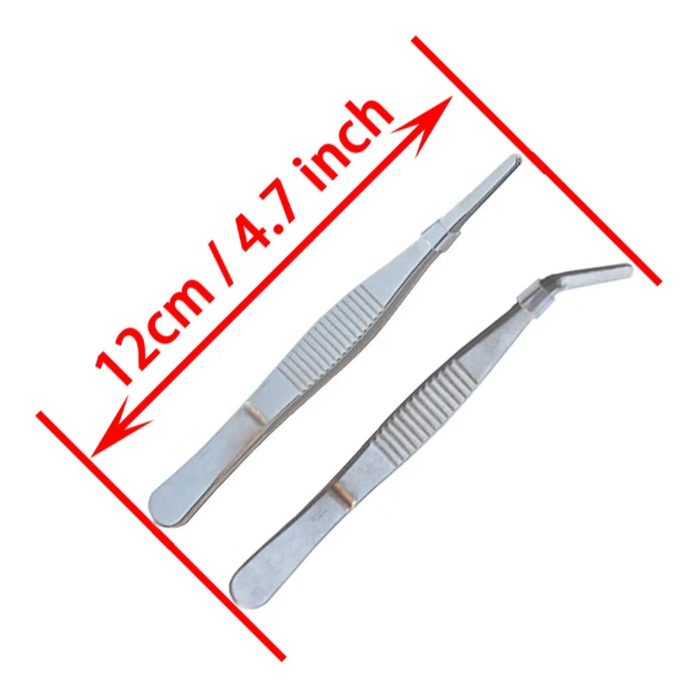 12cm 4.7inch Small Size Insect Tweezers Stainless Feeder Tools Reptile Feeding Tongs