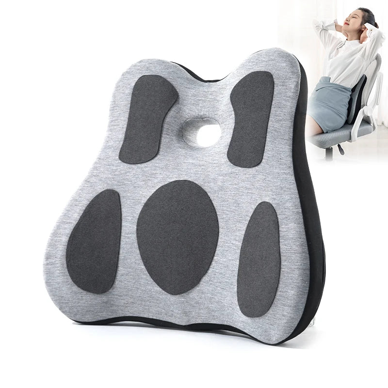 Petal Knitted Cushion Office & Hotel Ergonomic Waist Support Anti-Apnea Posture Correcting