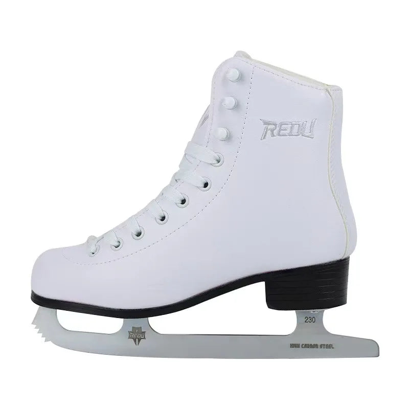 Plush Lining Super Fiber Leather Figure Skate Boots Women Figure Ice Skates Support Retail & Wholesale for Ice Rink Skating MegaBDM