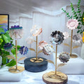 3 Sunflowers Carving With Stand Crystals Wholesale Bulk Healing Stones Gems Spiritual Products Meditation Fengshui Ornaments