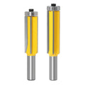 12mm Shank 3/4 Diameter 52mm 61mm Lengthen 4 Blades Z4 Woodworking Flush Trimming Router Bits Wood Milling Cutter with Bearing