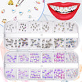 Professional Wholesale Tooth Gem Rhinestone Chrome Hearts Flash Diy Jewelry Glass Diamond Dental Nail Decoration Supplies