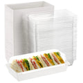 Wholesale Cake Packaging Slice Box Plastic Transparent White Clear