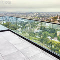 Aluminum U Channel Railing for Deck Balcony or Staircase Glass Railing