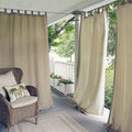 XinLan Home Decorative Curtain Pattern Ready Made America European Outdoor Patio Solid Polyester Curtains