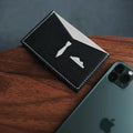 Zenos Custom Thin Leather Button Closure Coin Purse Multi-credit Card Wallet ID Card Holder
