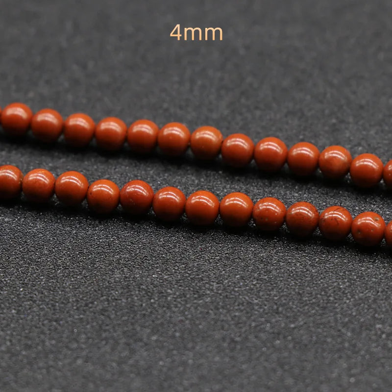 DIY Best Selling about 4mm red jasper agate Loose Beads for Garment Necklace Accessories crystal jewelry