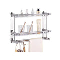 Hot Sale No Drilling Wall Mounted Shower Shelf Shower Caddy Bathroom Organiser with Hooks for Storage Organizer