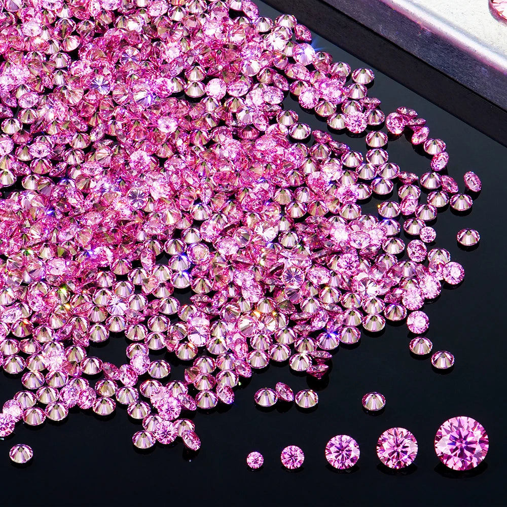 Xingyue Wholesale Price Loose China Grown Pink Color Gra Vvs Vvs1 Brilliant Cut Melio Moissanite for Certified 9.25 Hardness