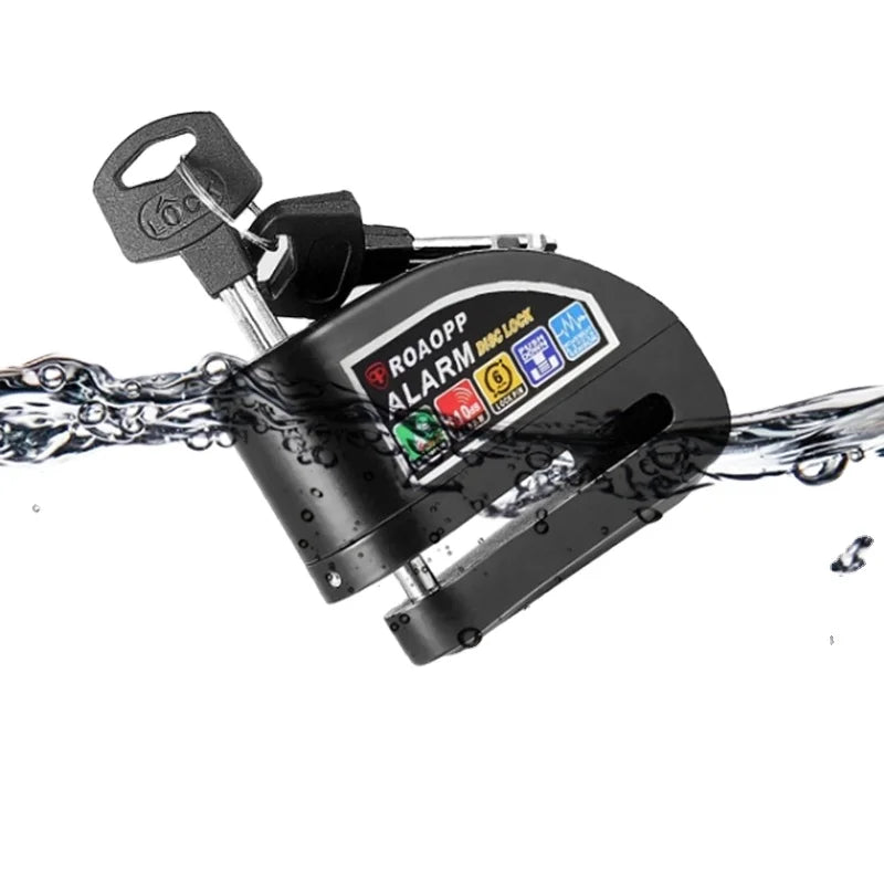 Superbsail Motorcycle Scooter Disc Brake Lock Motor Bicycle Anti-theft Wheel Disc Brake Lock Waterproof Security Alarm