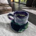 Natural Crystal Fluorite Cup Crystal Cup for Home Decoration